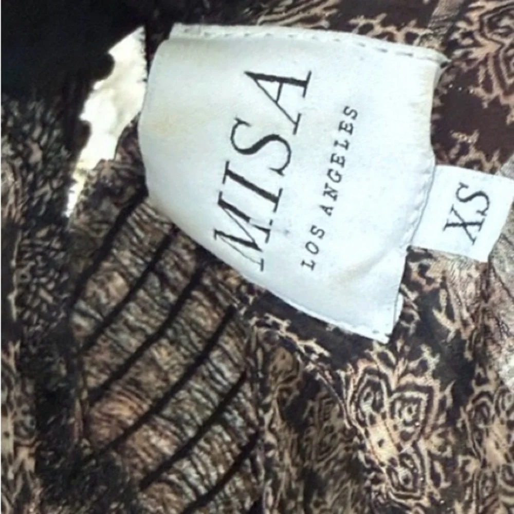 Misa Los Angeles Black and Brown High Low Dress- NWOT - Picture 8 of 8